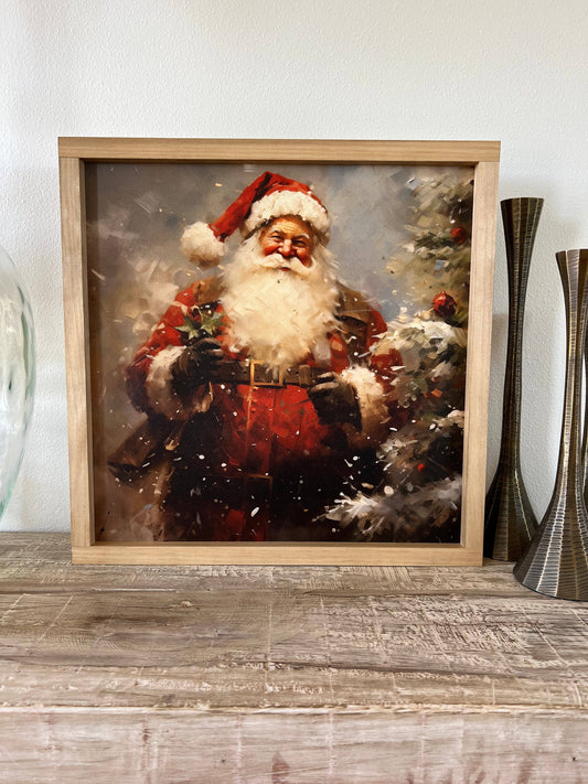 Vintage Santa 2 | Christmas Decor, Christmas Wall Art