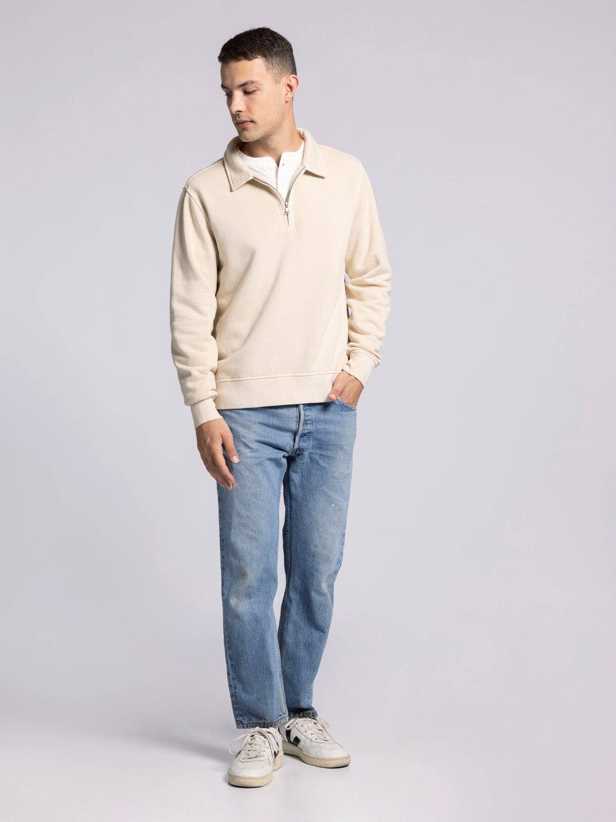 SURPLUS QUARTER ZIP - Half Zip Pullover