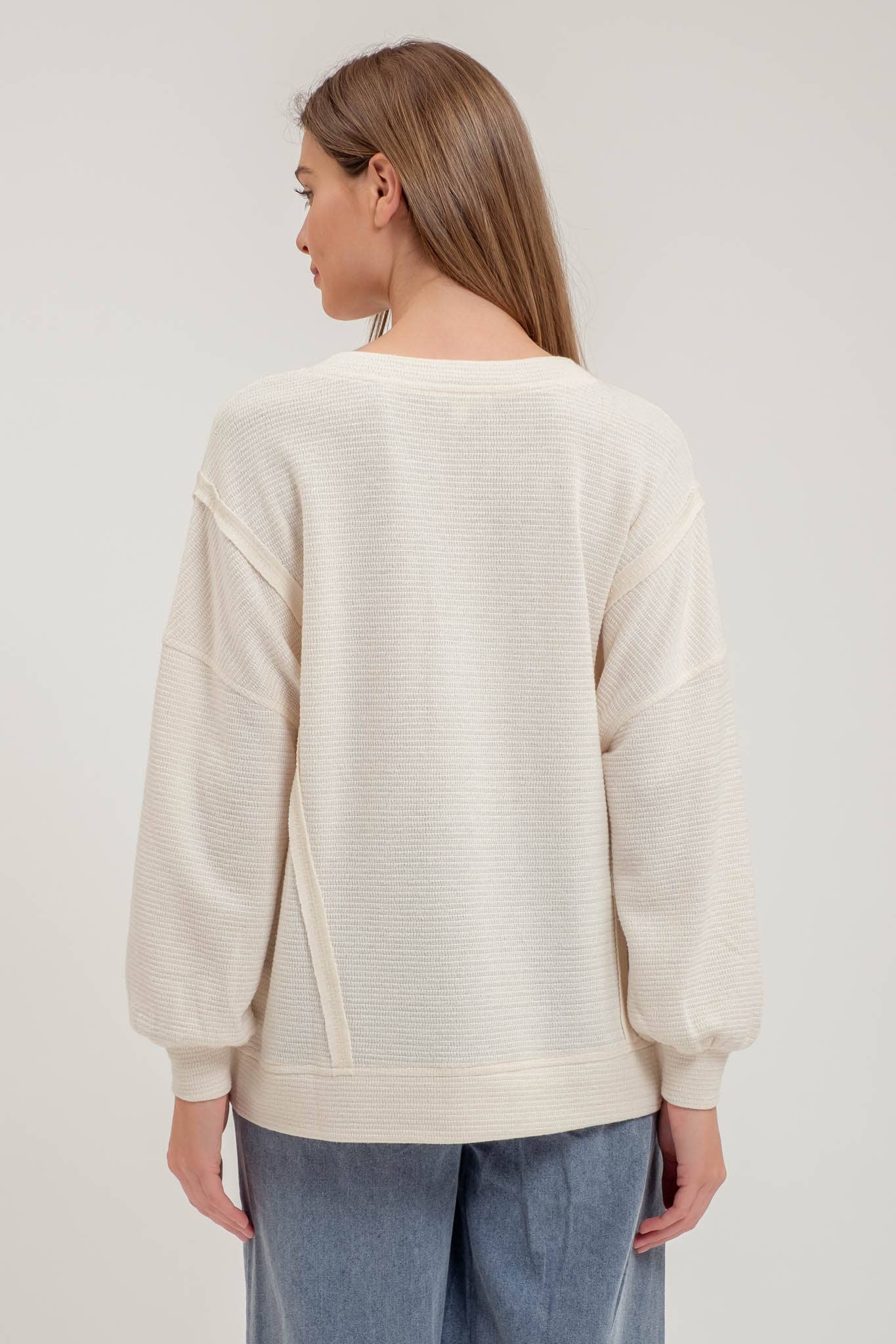 SPLIT LONG SLEEVE TOP