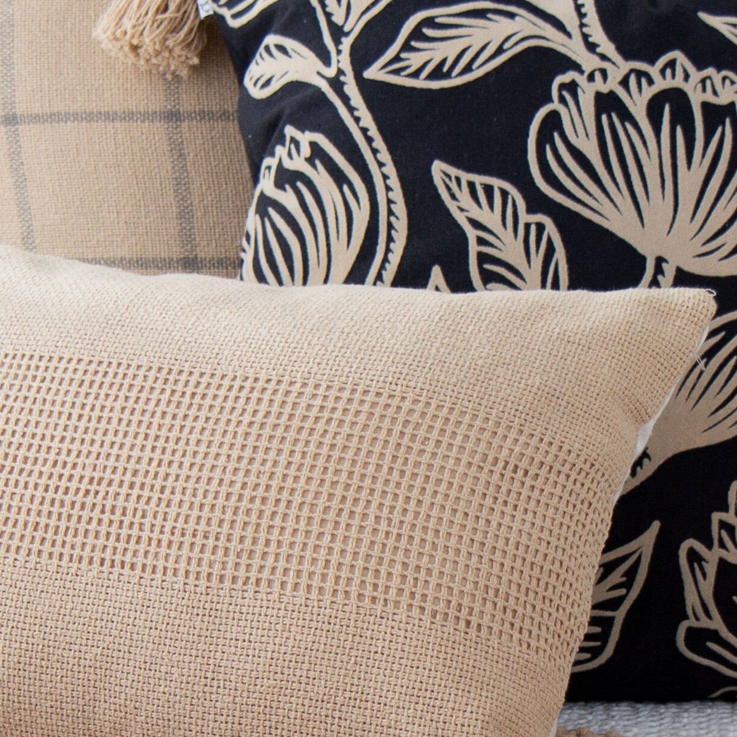 Woven Textured Pillow Cover