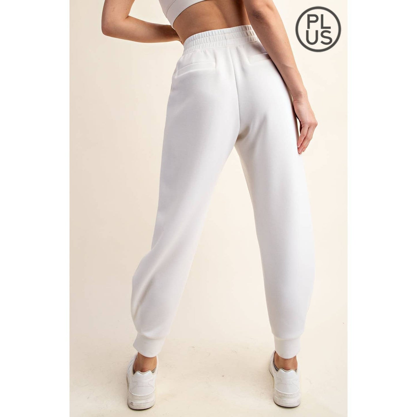 Plus Size Modal Scuba Full Length Jogger Pant