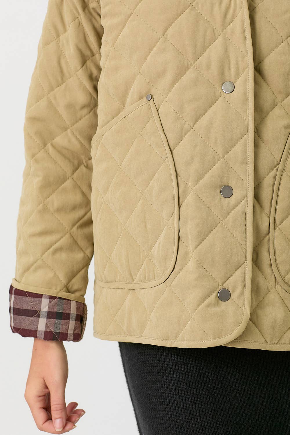 60188 Contrast Quilted Jacket