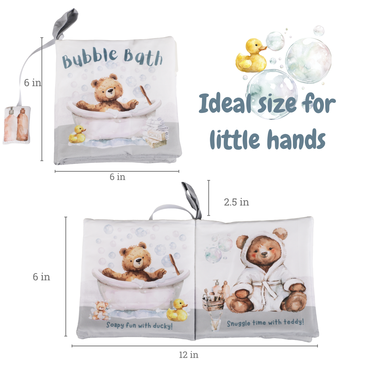 Bubble Bath Crinkle Cloth Book