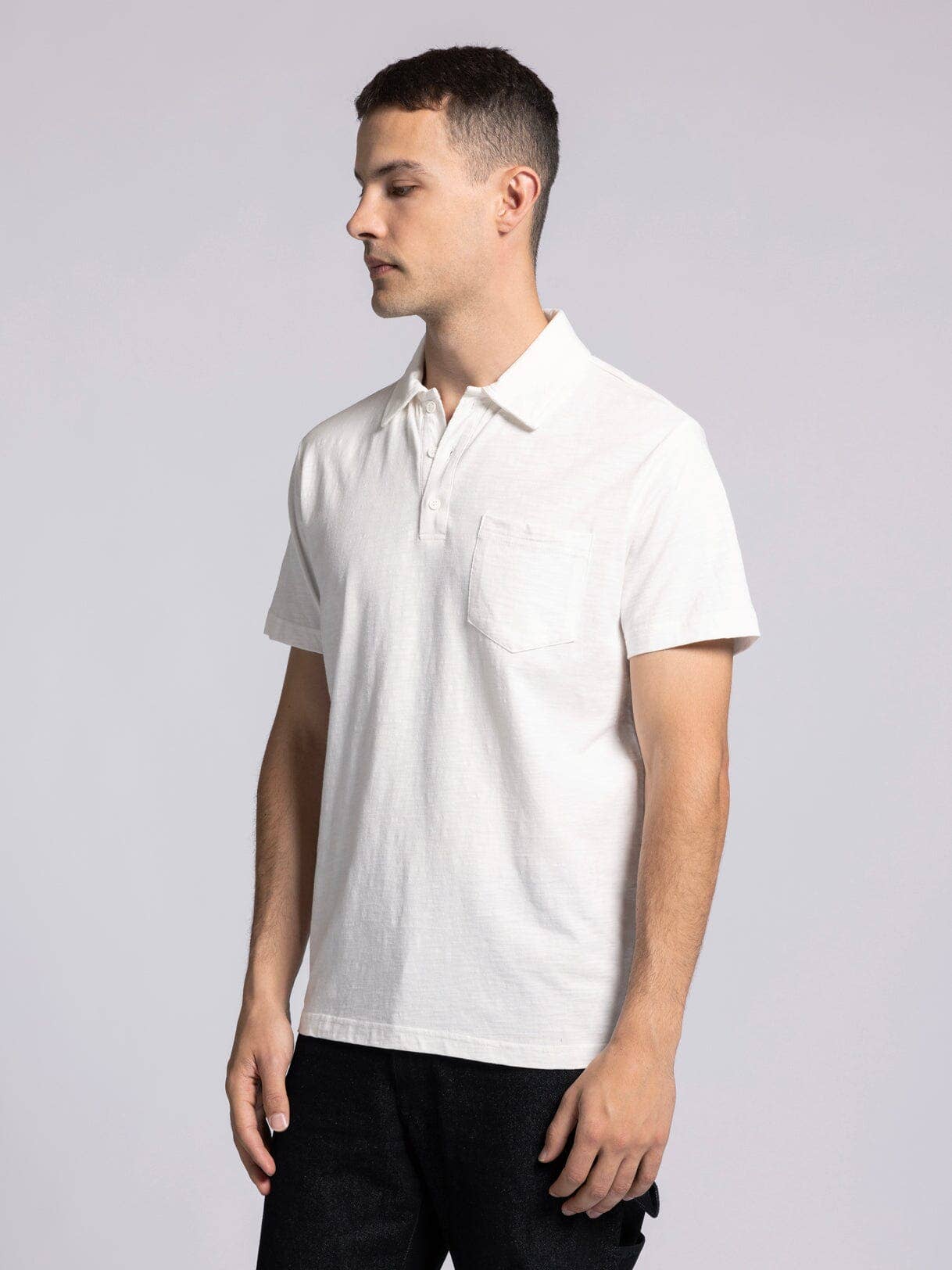 WILLIAM TOP - Cotton Collar Tee