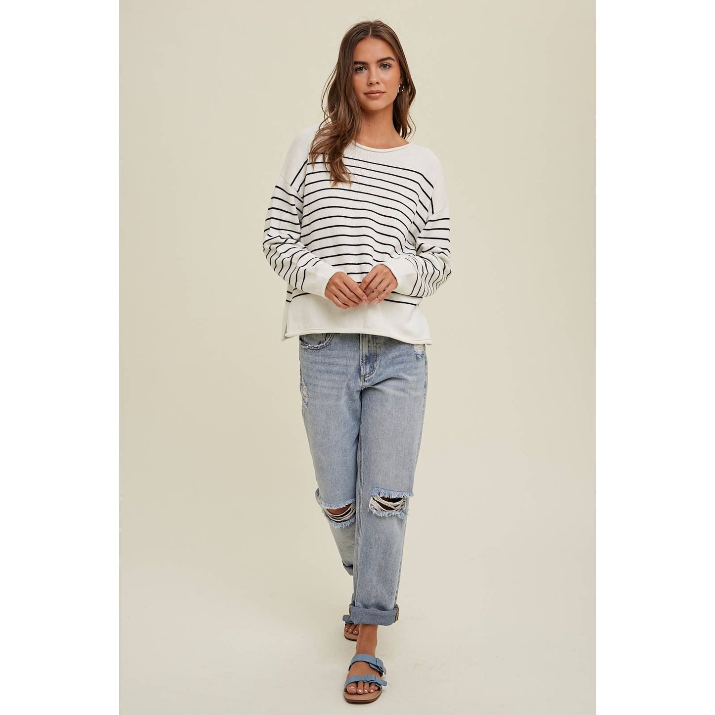 STRIPED SWEATER / WL24-8573