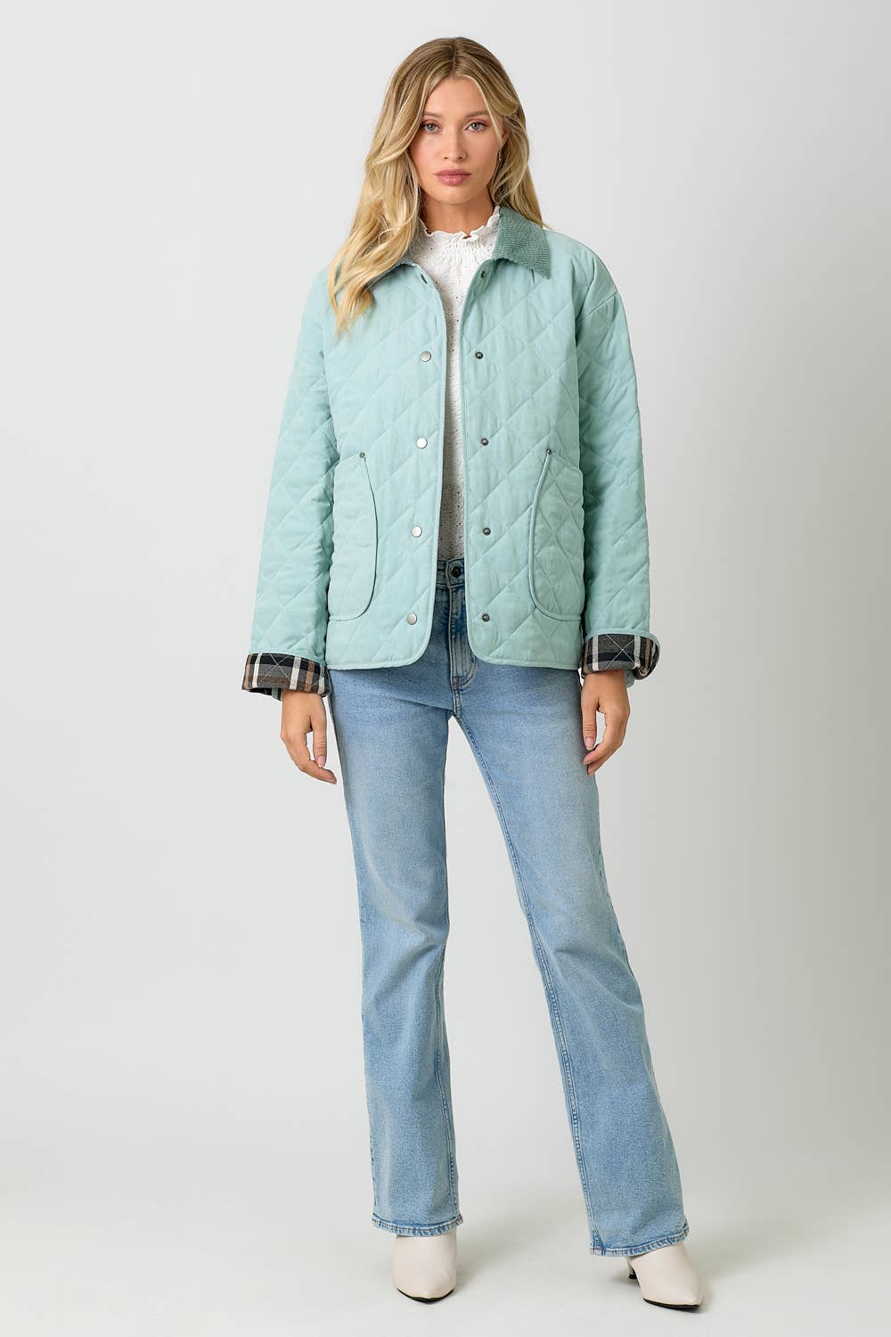 60188 Contrast Quilted Jacket