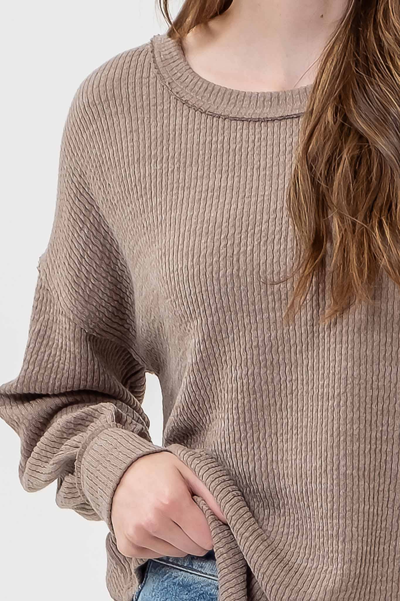 LONG SLEEVE SWEATER TOP