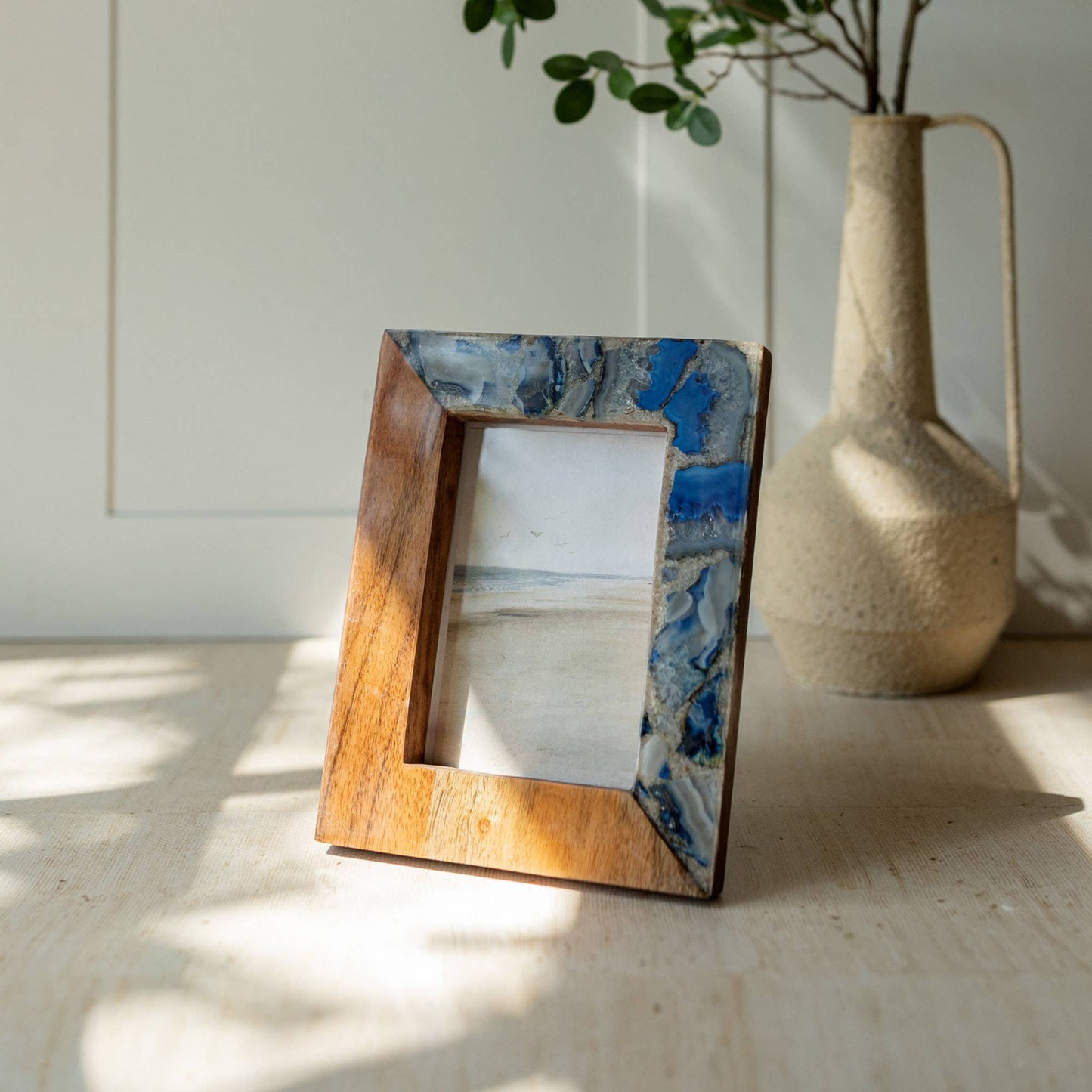4x6 Blue Agate Picture Frame