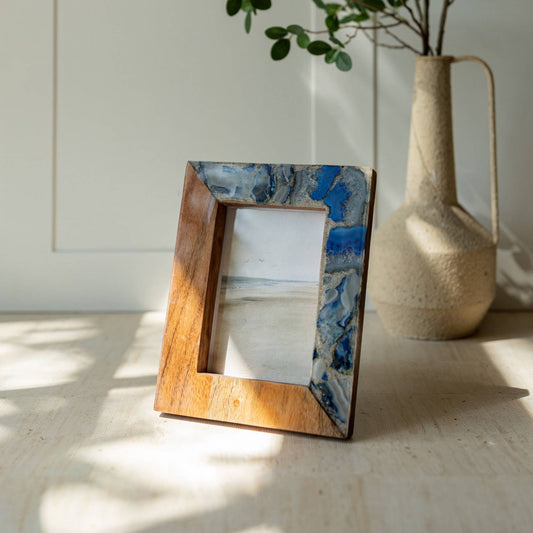 4x6 Blue Agate Picture Frame