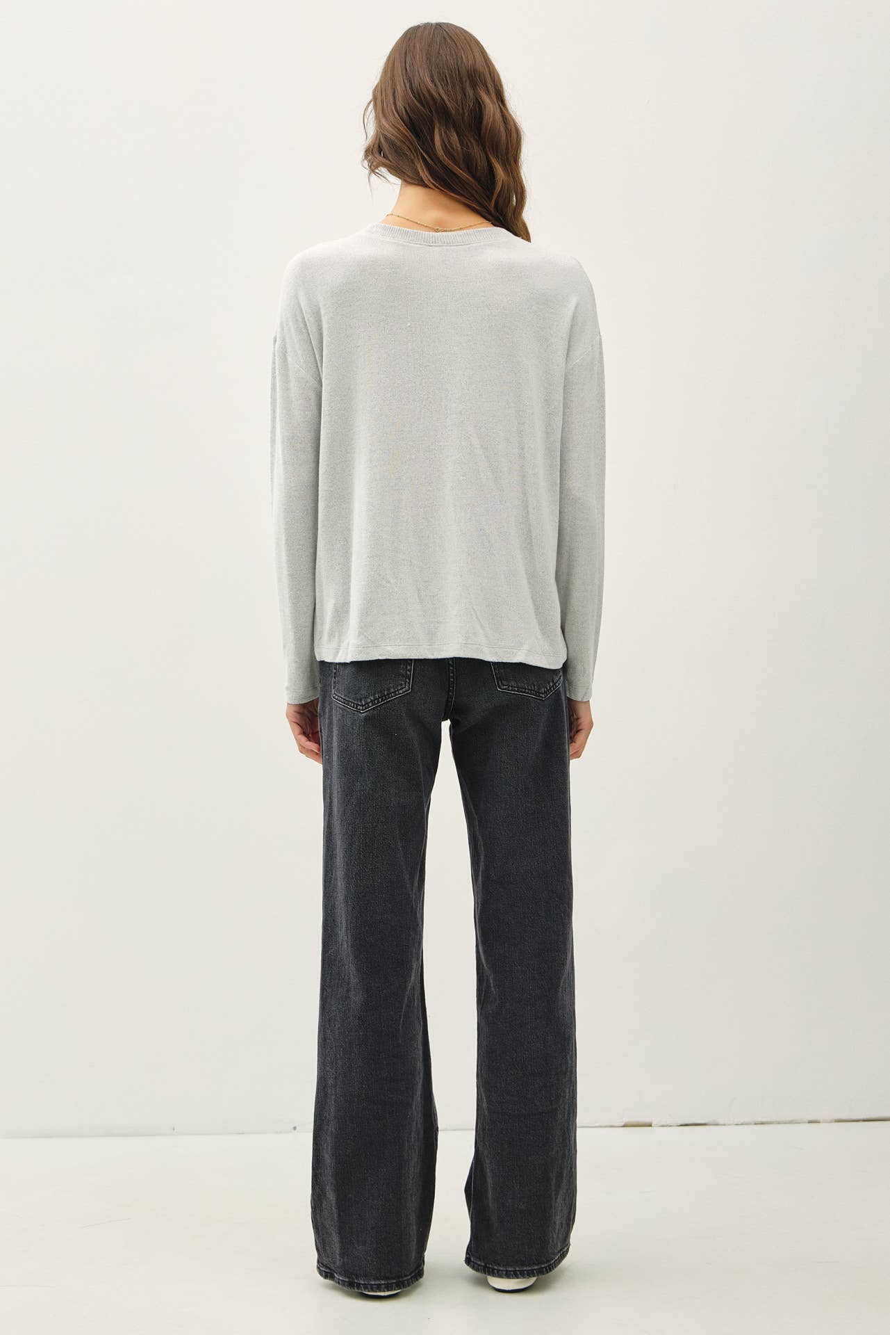 Basic Soft Long Sleeve Henley Top