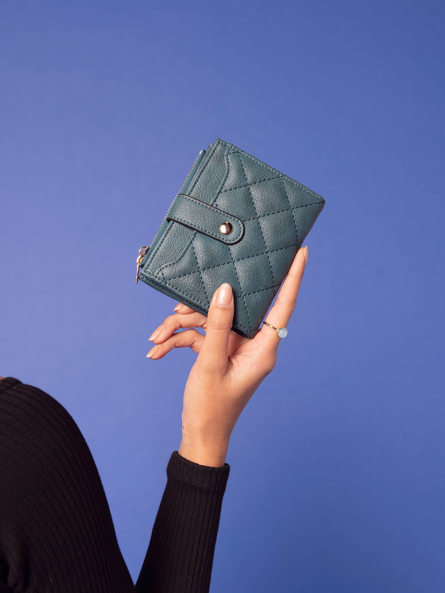 WL2228 Melody Quilted Zip Top Wallet