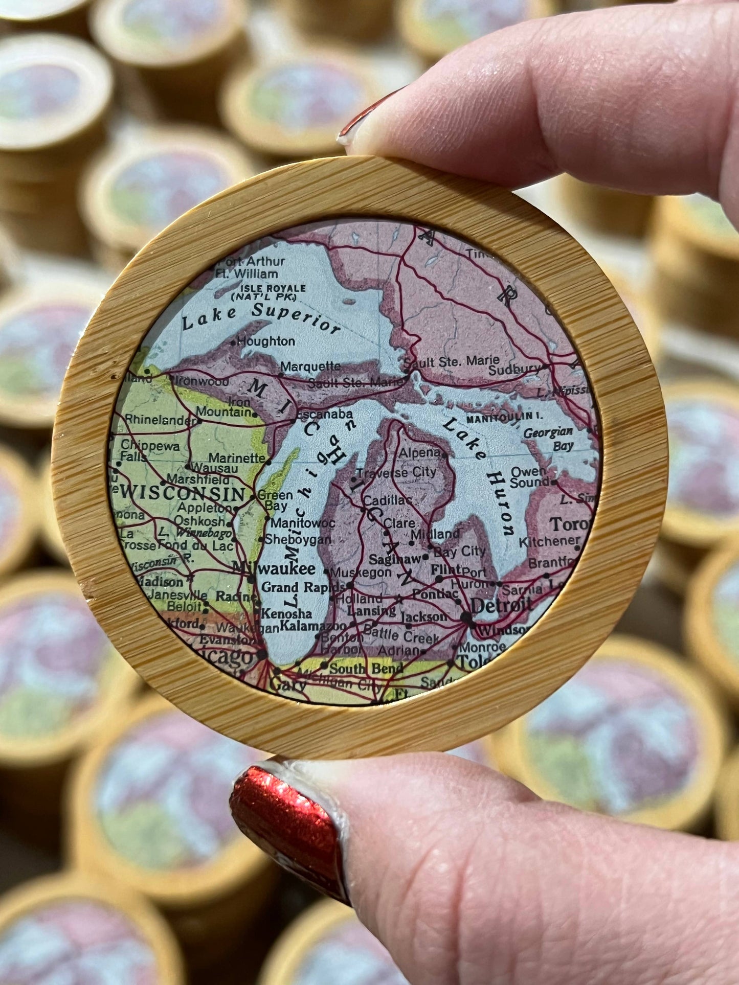 Custom Map Magnetic Bottle Opener Beer Opener