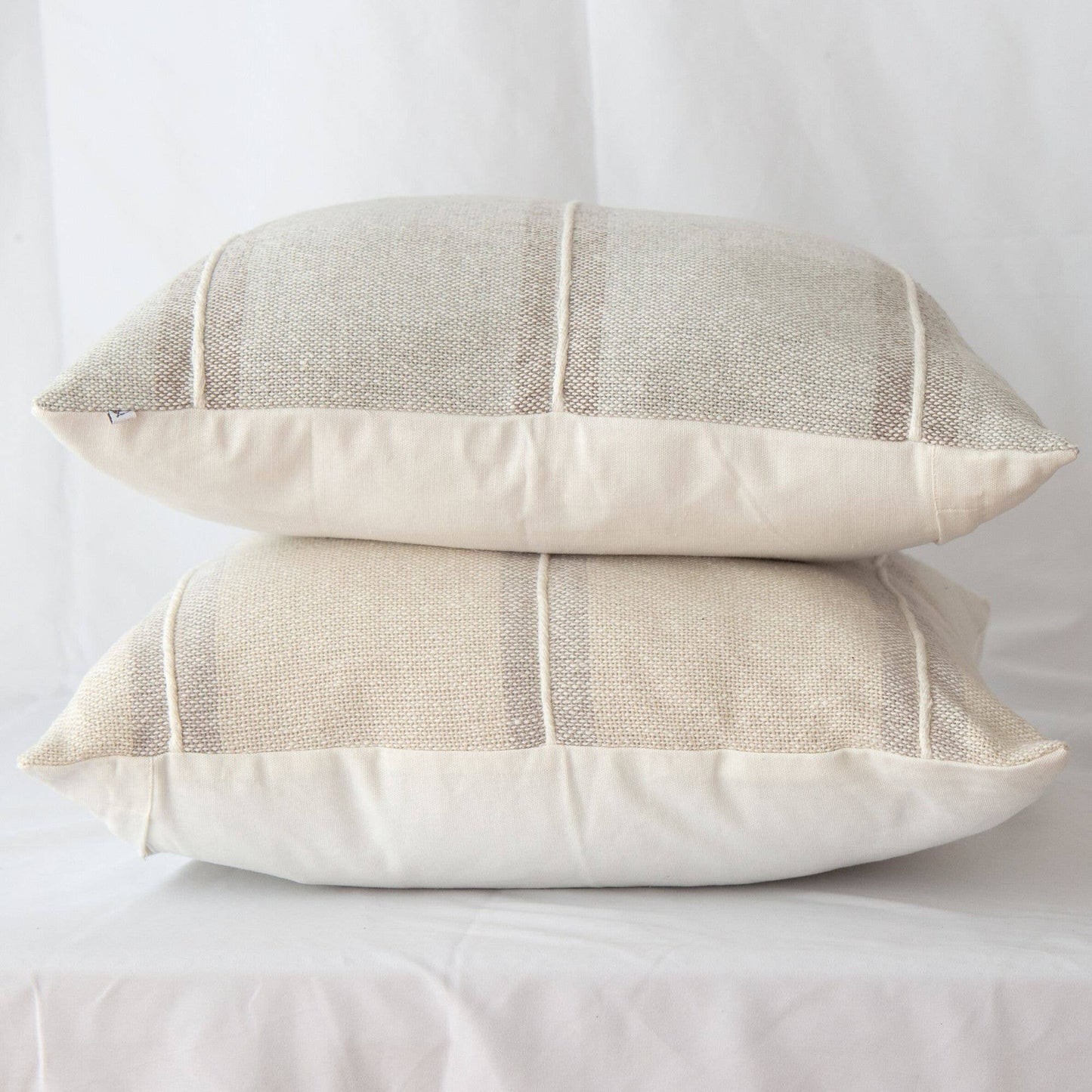 Striped Textured Pillow Cover