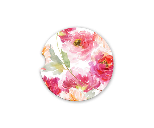 Wispy Flowers Car Coasters