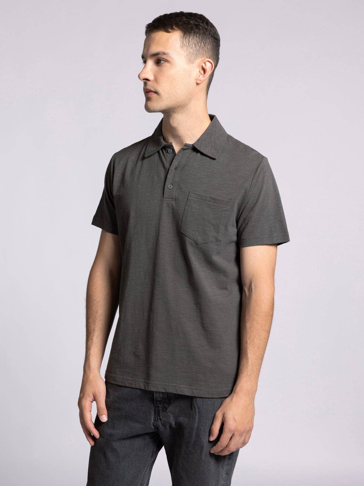 WILLIAM TOP - Cotton Collar Tee