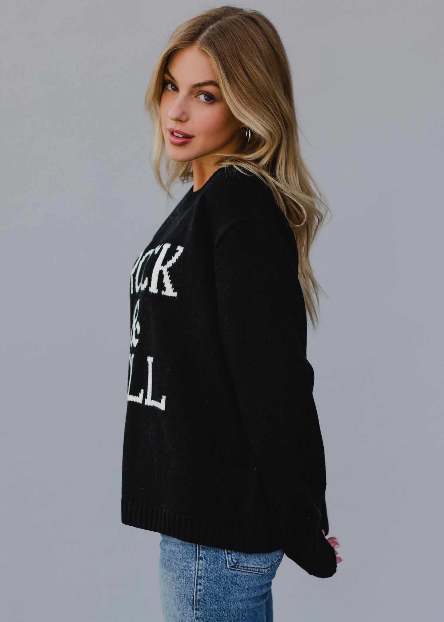 Black Rock & Roll Sweater