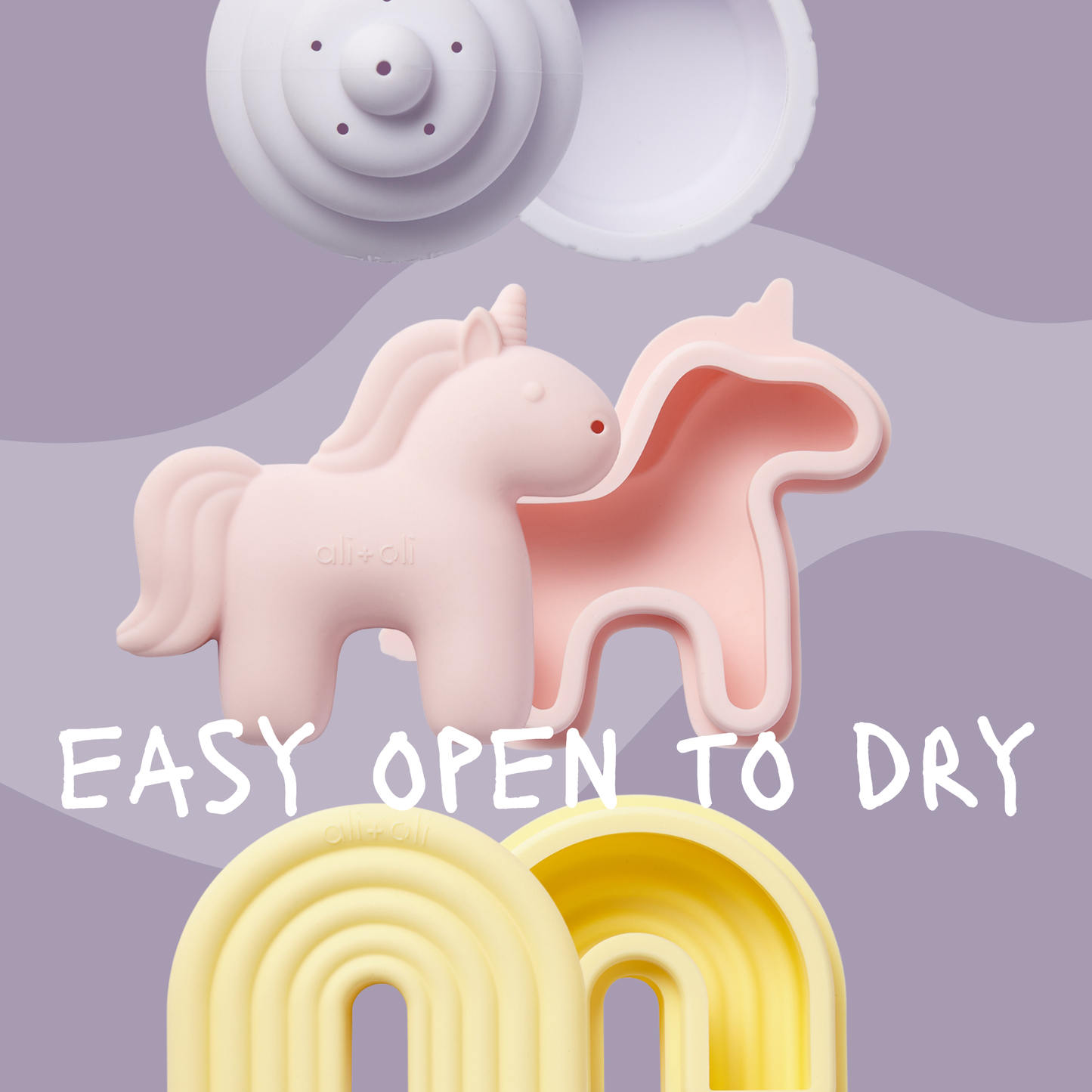 Squirt Water Bath Toy Set (Unicorn Theme) Mold Free