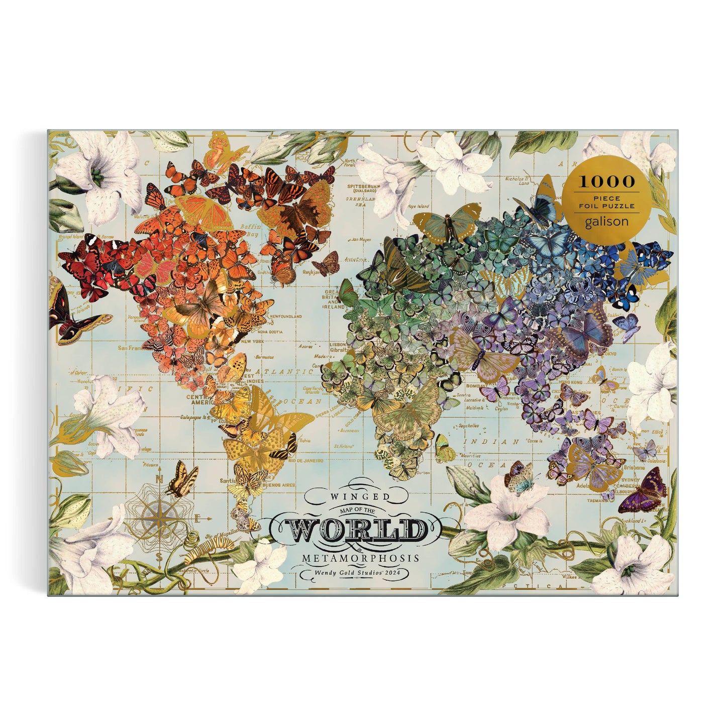 Butterfly World 1000 Piece Foil Puzzle