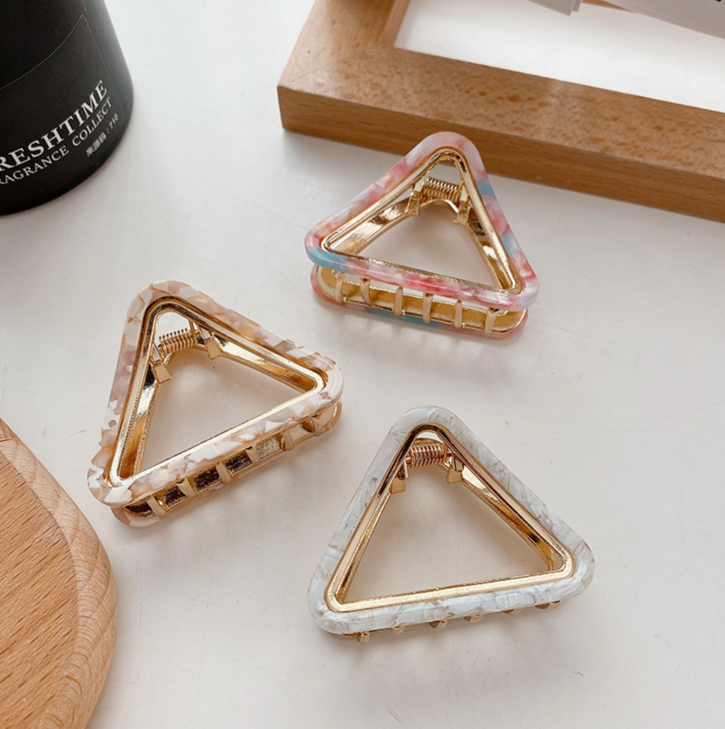 Triangle Gold Hair Clip