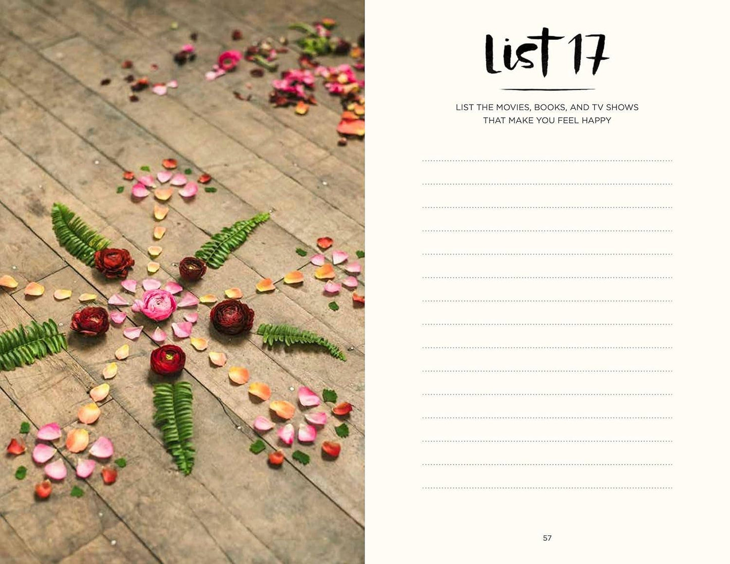 52 Lists for Happiness Journal (Guided Self-Love Journal)