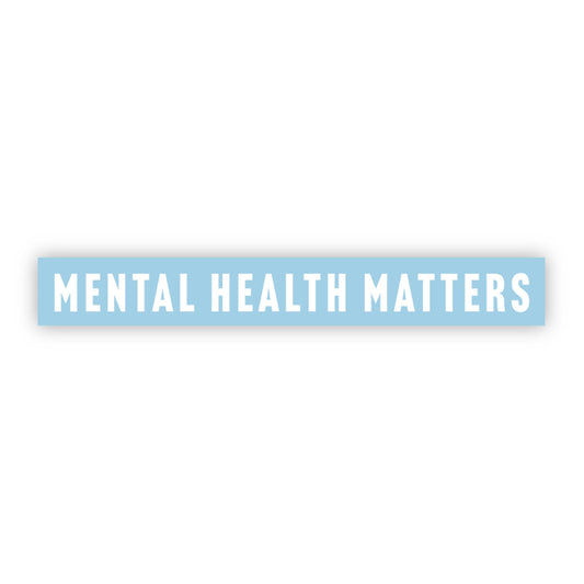 Mental Health Matters Blue Sticker