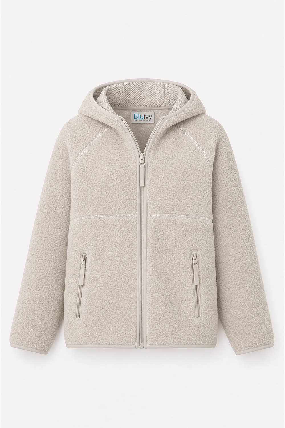 SHERPA FLEECE HOODIE JACKET