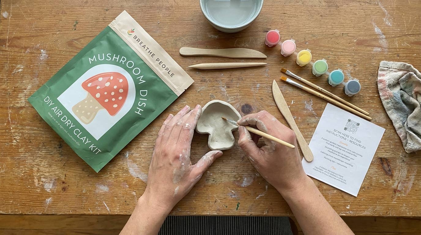 DIY Clay Kit- Mushroom Dish