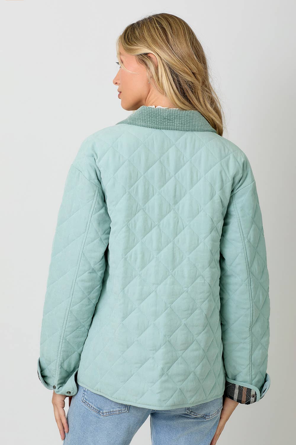 60188 Contrast Quilted Jacket