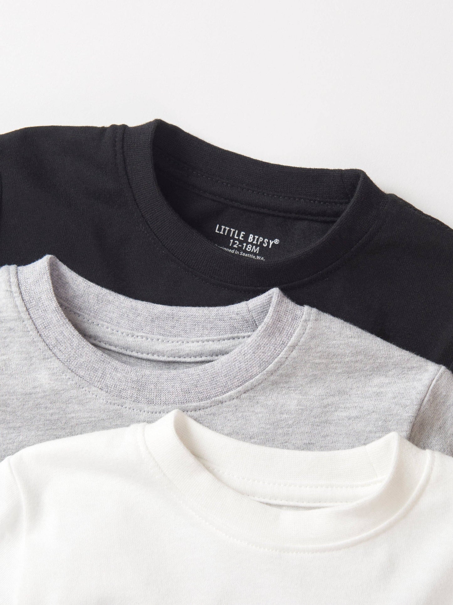 Long Sleeve Elevated Tee 3-Pack - Monochrome