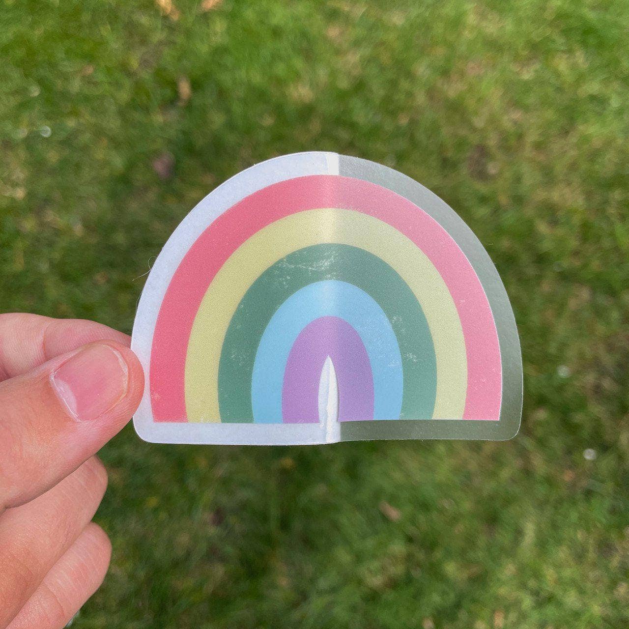 Rainbow - Clear Sticker