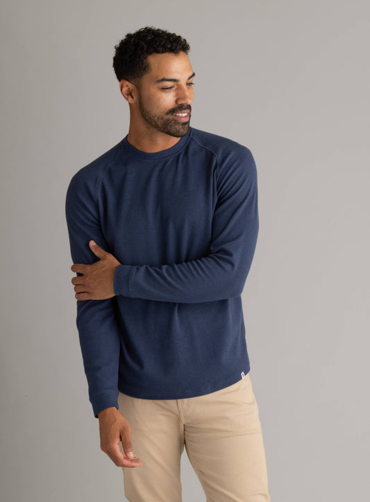 Men's Lichen Stretch Flannel Raglan Crew