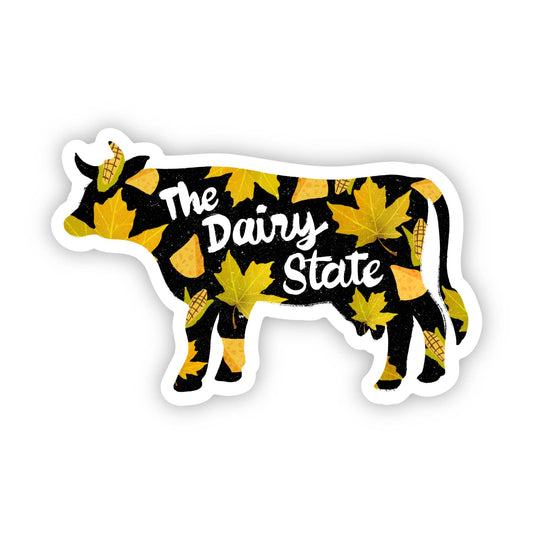 "The Dairy State" Wisconsin Cow Sticker