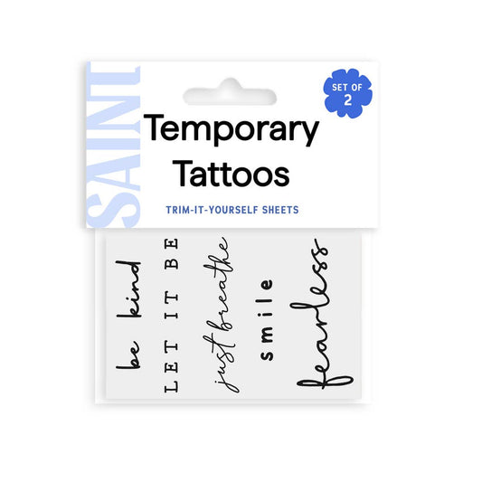 Self Love Affirmation Temporary Tattoos