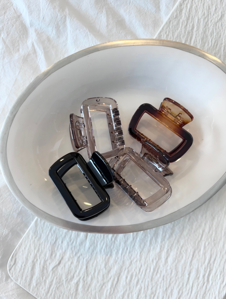 Matte Rectangular Hair Claw