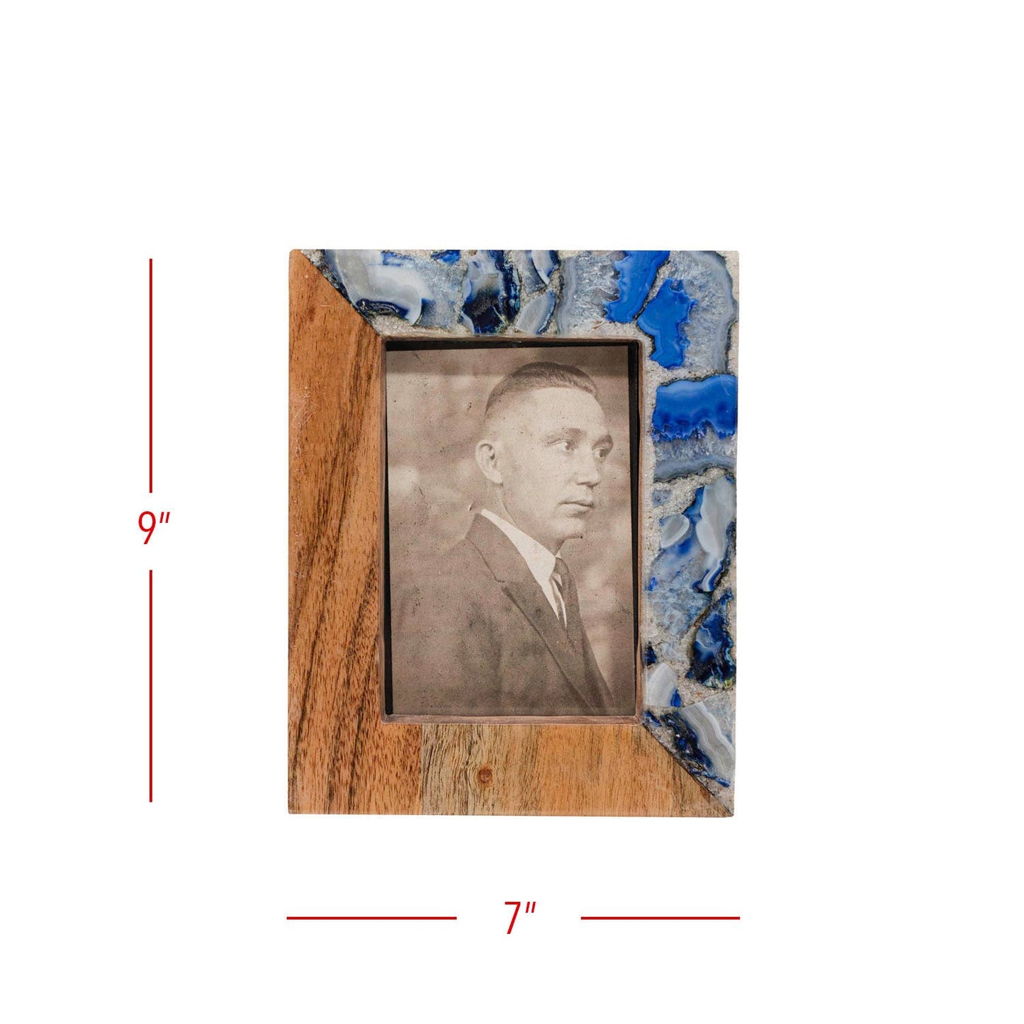 4x6 Blue Agate Picture Frame