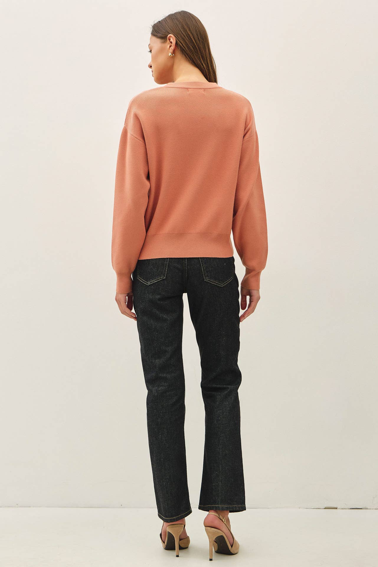 Boyfriend Fit Pullover Sweater