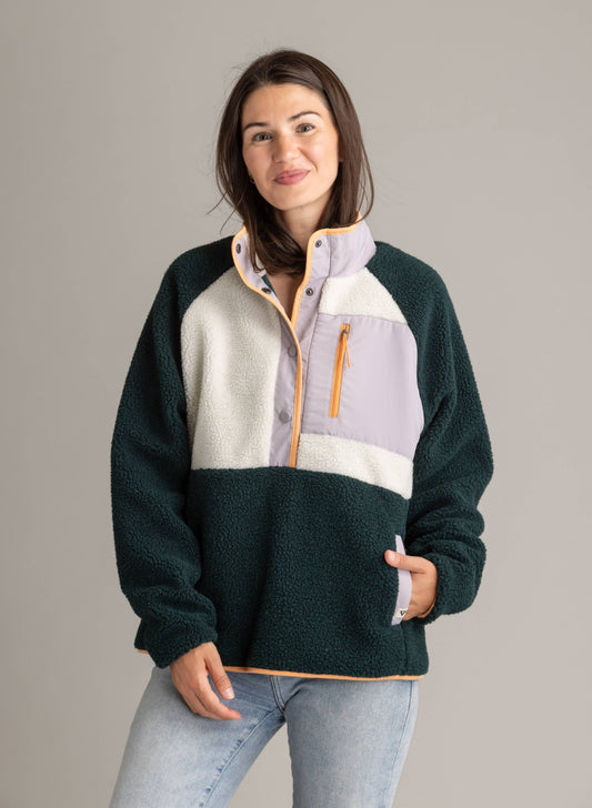 Quarter Snap Berber Pullover