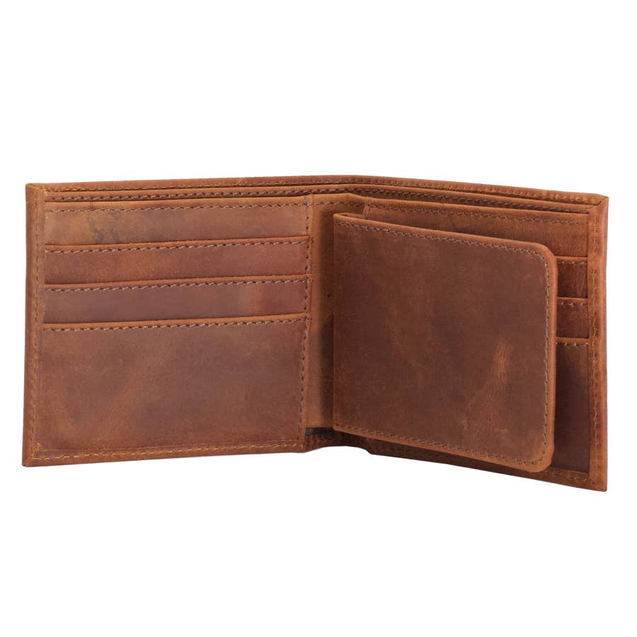 Leather Wallet  Saddle Brown