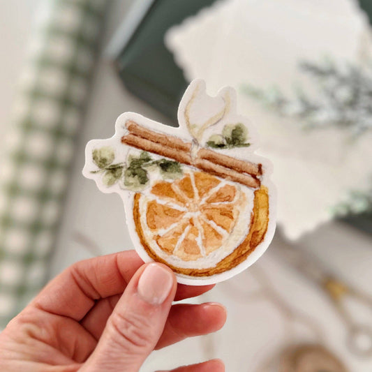 Orange spice sticker
