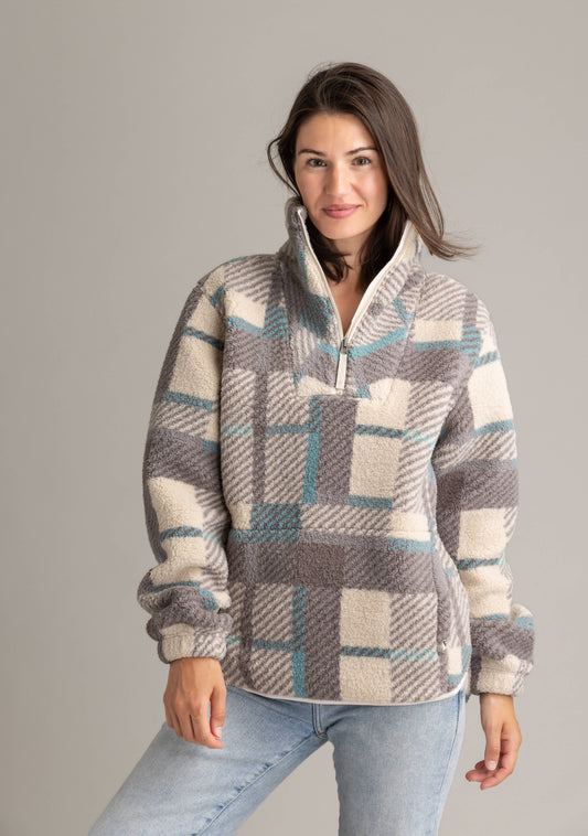 Ainsley Plush Sherpa Pullover