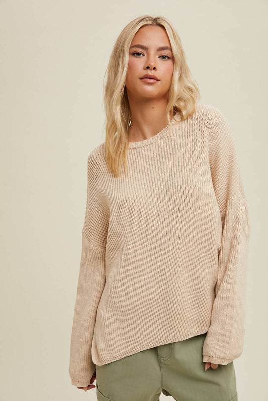 RIBBED SWEATER