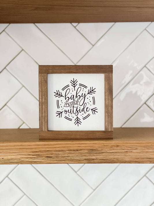 Baby It's Cold Outside | Christmas Decor, Wall Decor