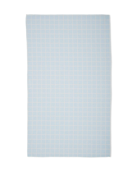 Summer Grid Blue Tea Towel