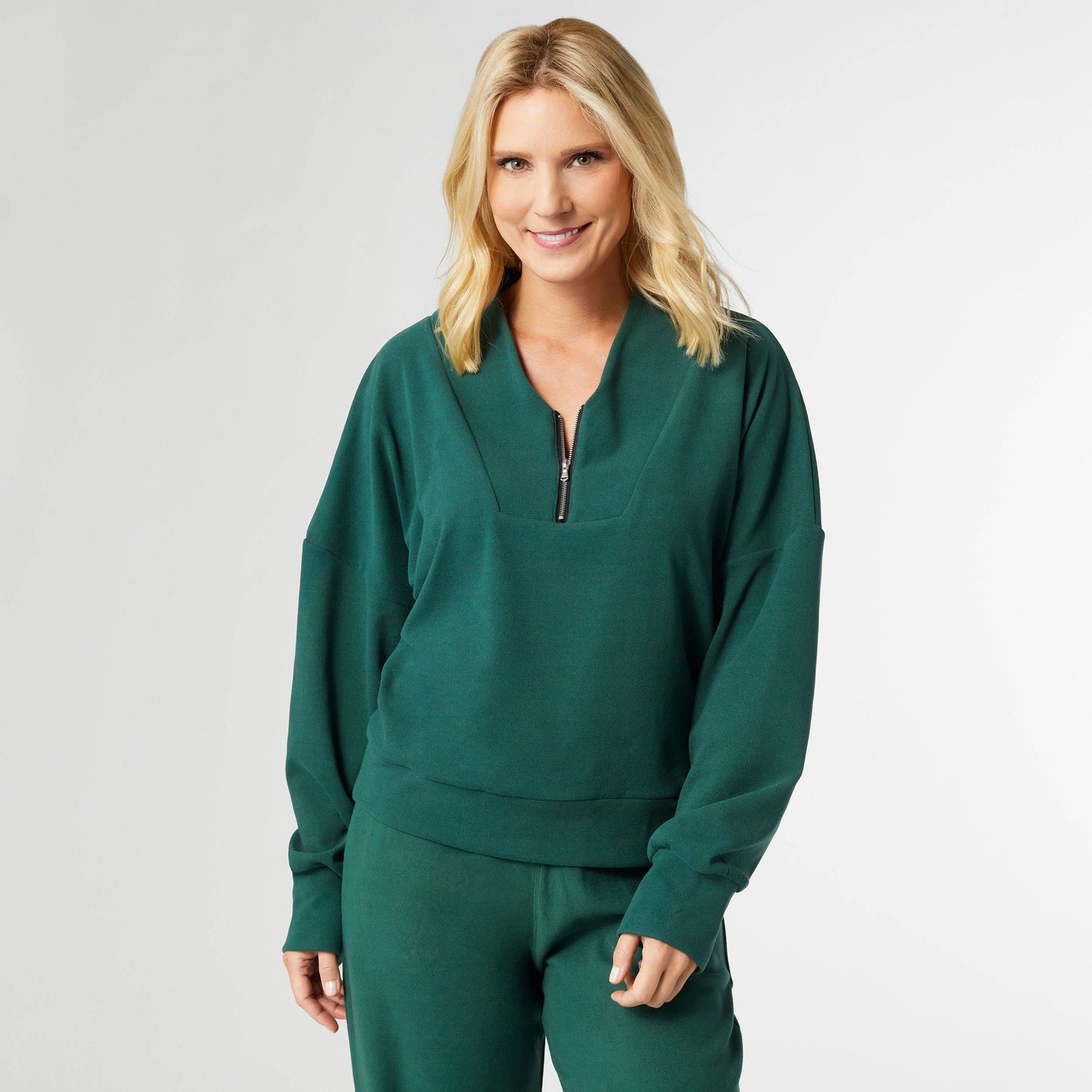 Smooth Zipper Pullover