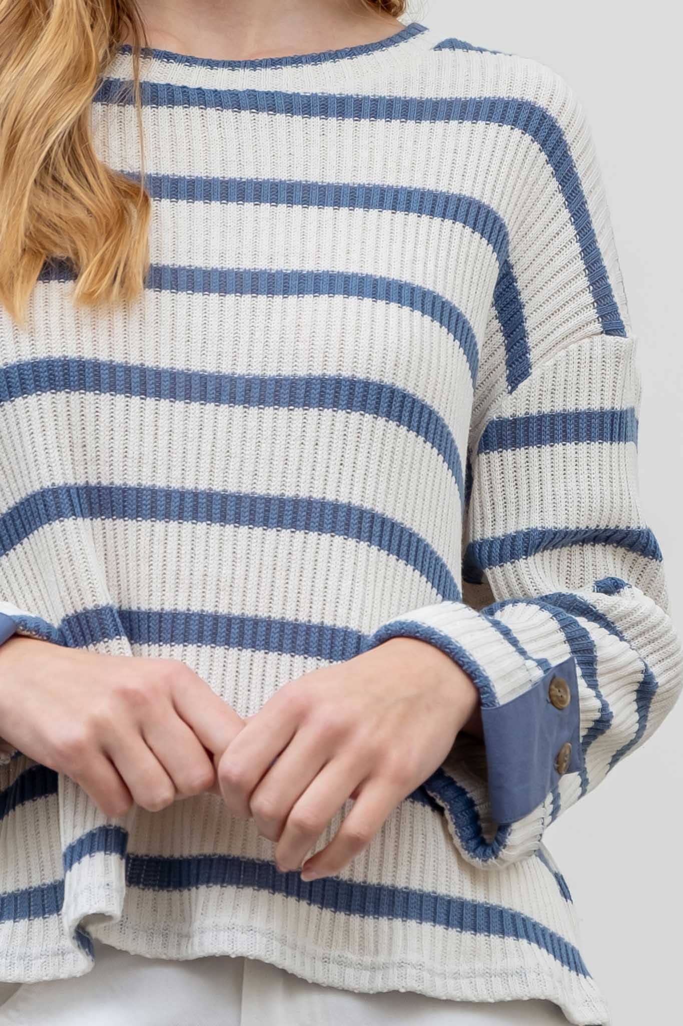 STRIPED KNIT TOP