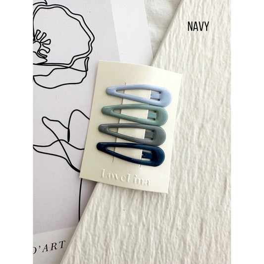 Glossy 4PC Hair Clips