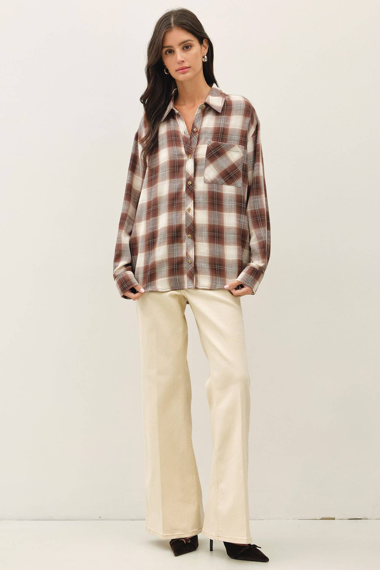 Dune Plaid Flannel Shirt