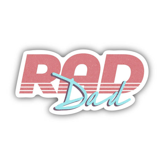 Rad Dad Red Sticker