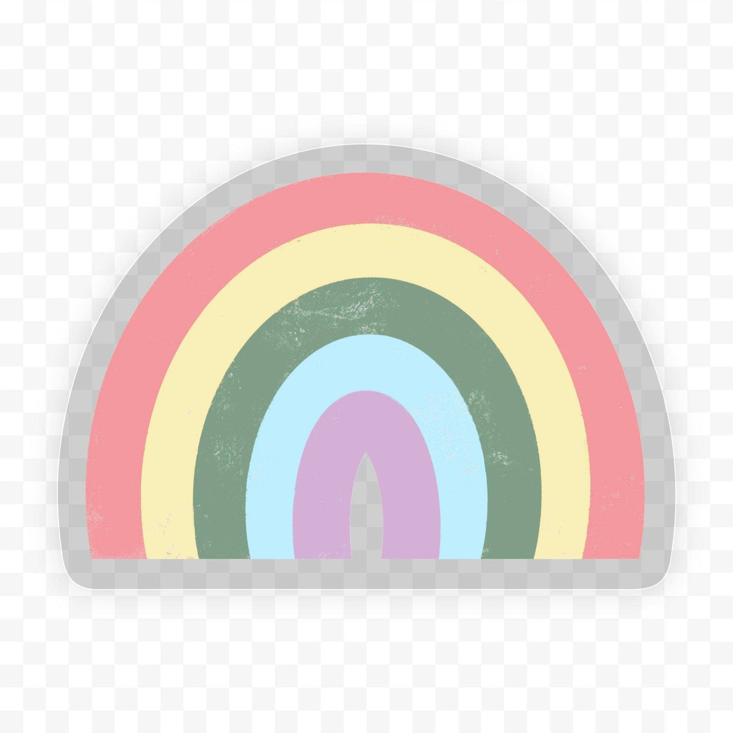 Rainbow - Clear Sticker