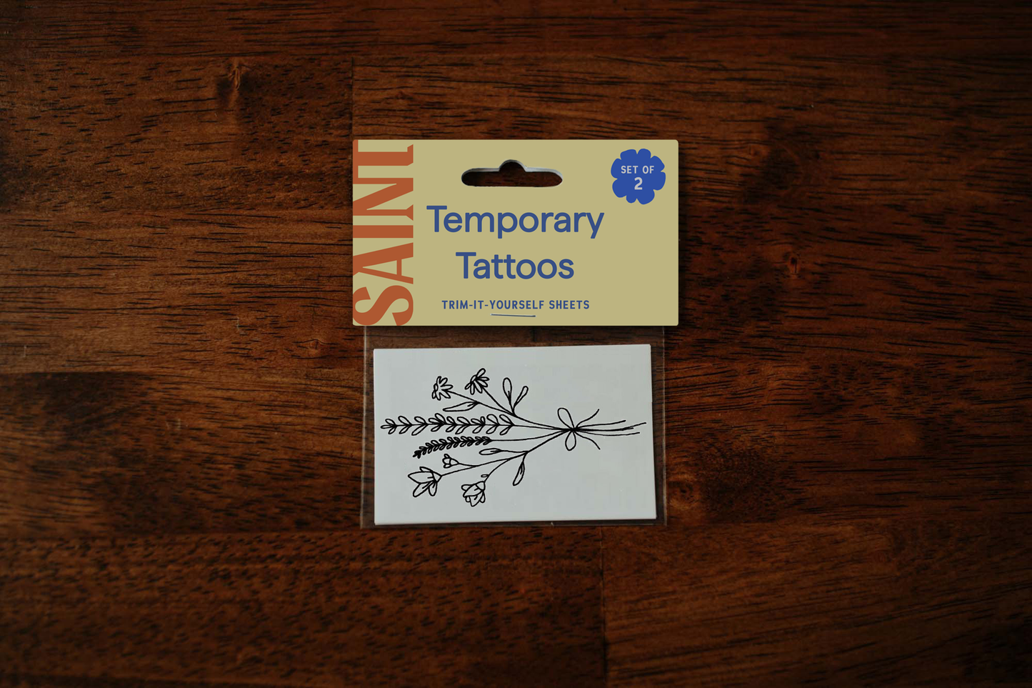 Garden Stems Temporary Tattoos